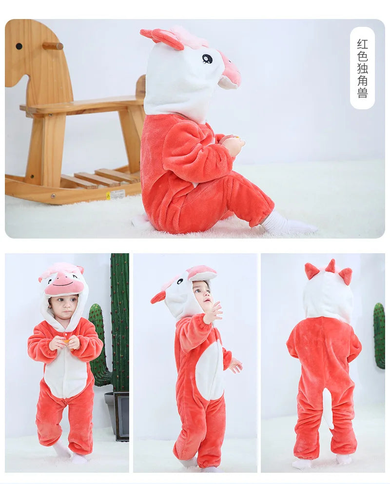 Baby Rompers Toddler Animal Jumpsuit Infant Clothes Pyjamas Kids eprolo