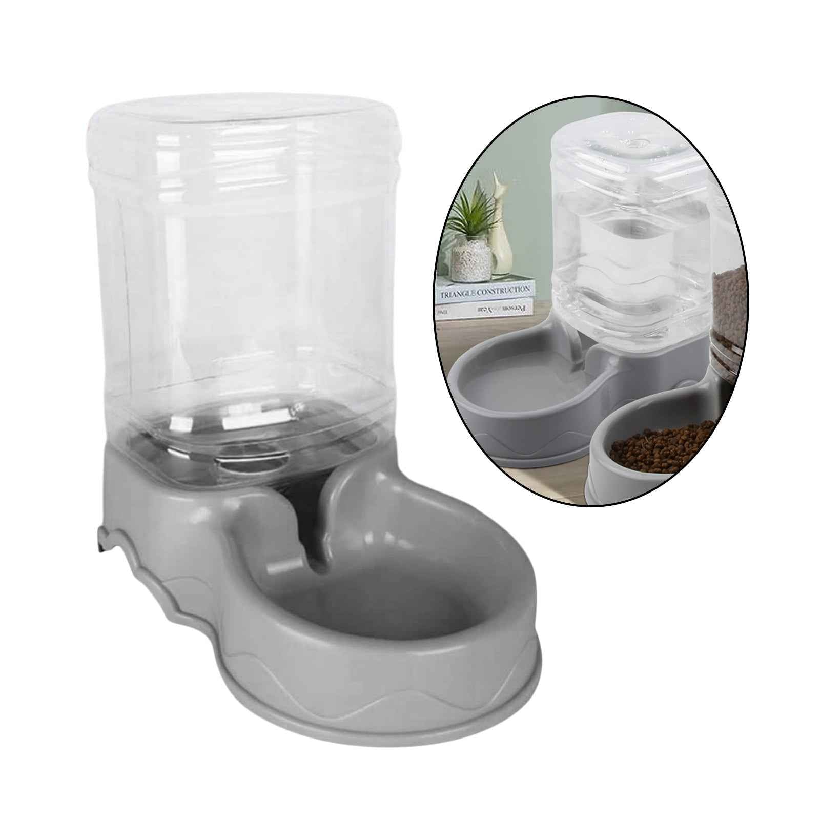 3.5L Automatic Pet Feeder Wate Food Dispenser for Small Medium Large Cat Dog Water Drinking Drinker Dish Small Medium Dog