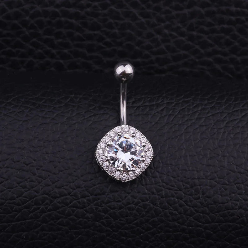 Sun Face Belly Button Bar Navel Ring Body Piercing Jewellery