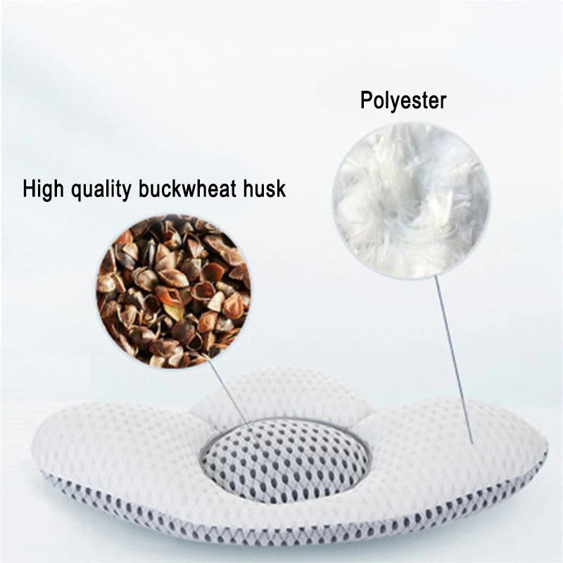 Buckwheat sleep pillow bed back pillow pregnant women pillow lumbar support lumbar support to prevent lumbar muscle strain reduc Shello Creative Boutique
