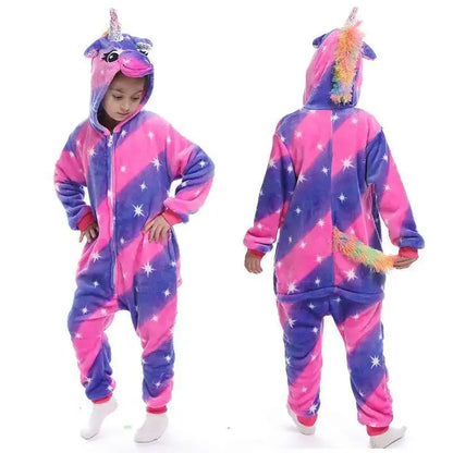 Unicorn Onesie Pajamas - Magical Animal Cartoon Sleepwear (Kids) - Shello's Creative Boutique