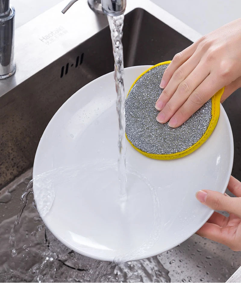 Double-Sided Dishwashing Sponges - Eco-Friendly Kitchen Cleaning