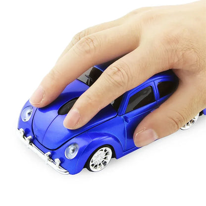 Funny Car Shape Ergonomic Wireless Mouse with Receiver PC Laptop Gaming Mini Car mouse 2.4GHz - Shello's Creative Boutique