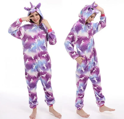 Unicorn Onesie Pajamas - Magical Animal Cartoon Sleepwear (Kids) - Shello's Creative Boutique