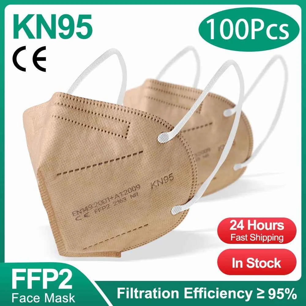 10-200Pcs KN95 CE FFP2 face Masks Approved 5 Layers Filter Protective Health Care Mouth Mask FFP2  Reuseable Mouth KN95 ffp2Mask