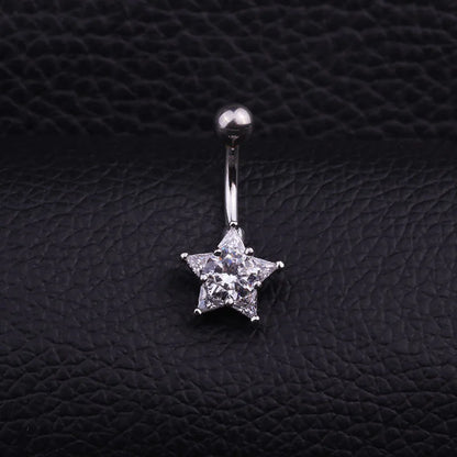 Sun Face Belly Button Bar Navel Ring Body Piercing Jewellery