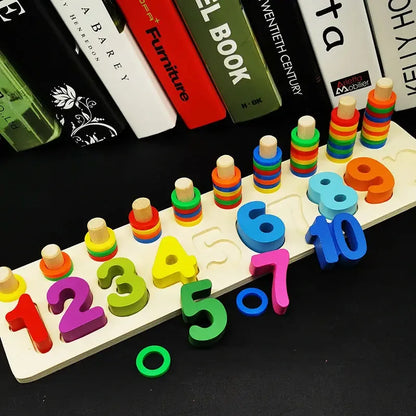 Wooden Montessori Shape & Colour Matching Board - Educational Toy Age 3+ - Shello's Creative Boutique
