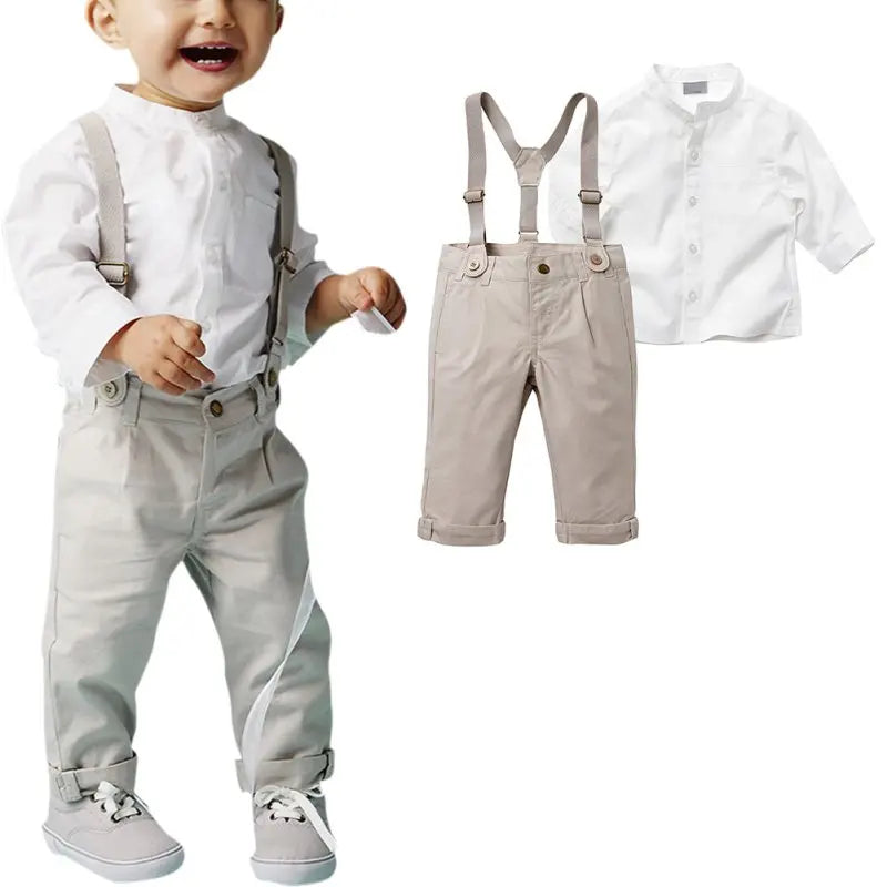 Kids Clothes Boys Suits Toddler Clothing Set Summer Baby Suit Shorts Shirt Children Formal Wedding Party Costume Autumn Shello's Creative Boutique