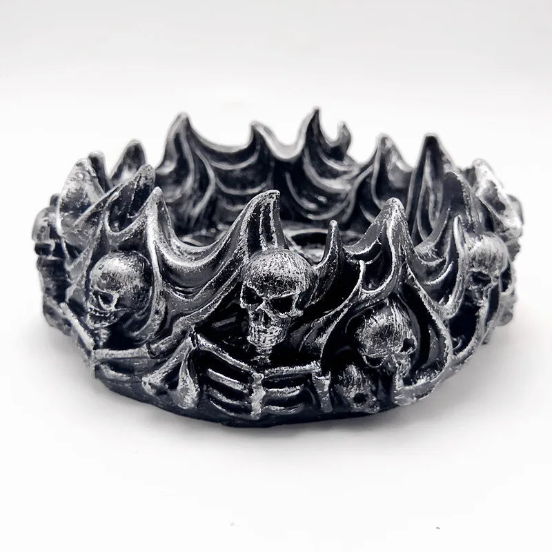 Flame Skull Silicone Mould – DIY Resin Gypsum Concrete Craft Mould for Home Décor