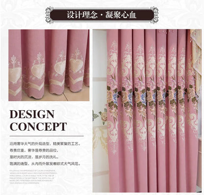 European High-End Luxury Blackout Curtains - Modern Minimalist Drapes for Living Room & Bedroom - Shello's Creative Boutique