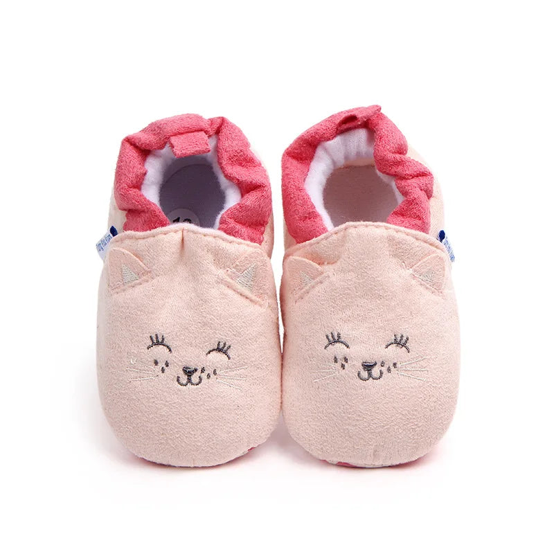 Cartoon Fox Baby Girls Winter Warm First Walkers Cotton Children Home Shoes Kids Toddler Slippers Baby First Walkers Moccasins eprolo