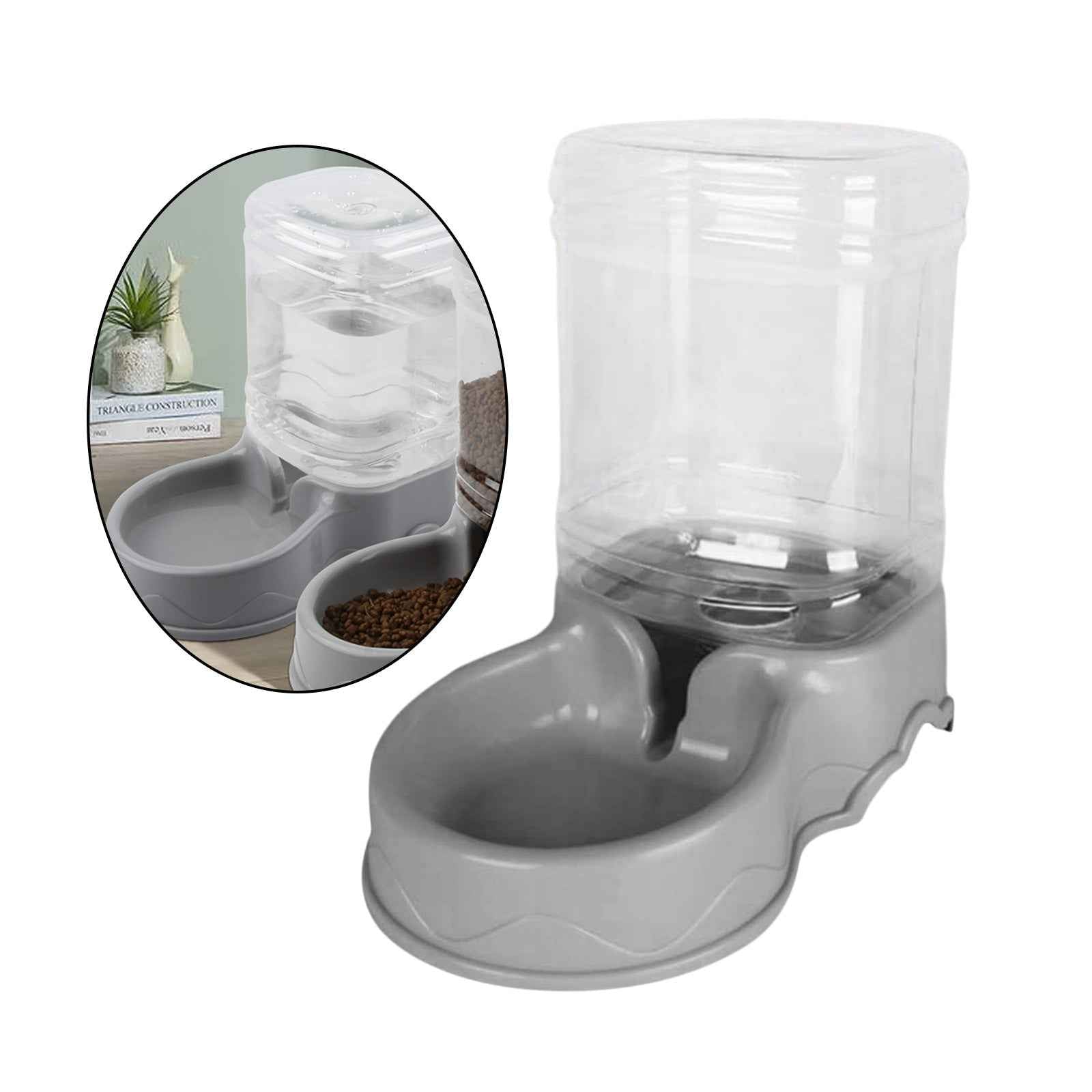 3.5L Automatic Pet Feeder Wate Food Dispenser for Small Medium Large Cat Dog Water Drinking Drinker Dish Small Medium Dog