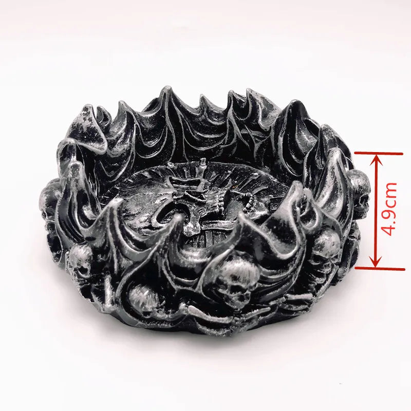Flame Skull Silicone Mould – DIY Resin Gypsum Concrete Craft Mould for Home Décor