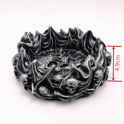 Flame Skull Silicone Mould – DIY Resin Gypsum Concrete Craft Mould for Home Décor
