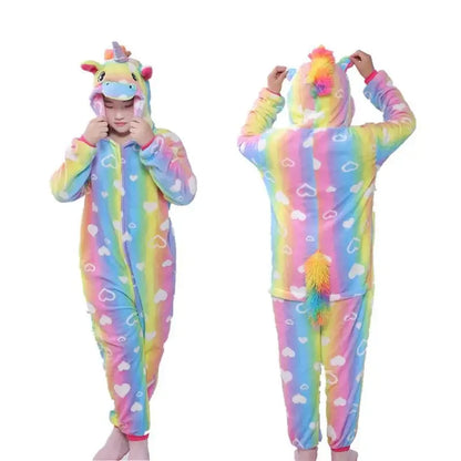 Unicorn Onesie Pajamas - Magical Animal Cartoon Sleepwear (Kids) - Shello's Creative Boutique