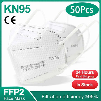 10-200Pcs KN95 CE FFP2 face Masks Approved 5 Layers Filter Protective Health Care Mouth Mask FFP2  Reuseable Mouth KN95 ffp2Mask