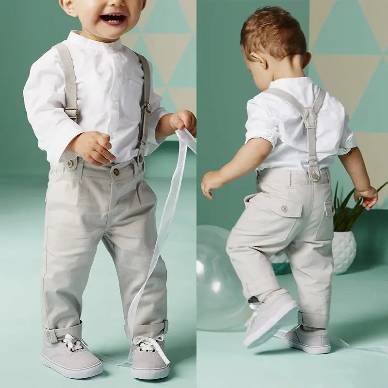 Kids Clothes Boys Suits Toddler Clothing Set Summer Baby Suit Shorts Shirt Children Formal Wedding Party Costume Autumn Shello's Creative Boutique