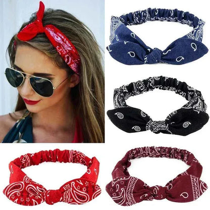 Vintage Suede Headbands for Women - Soft Solid Print Cross Knot Elastic Hairbands - Shello's Creative Boutique