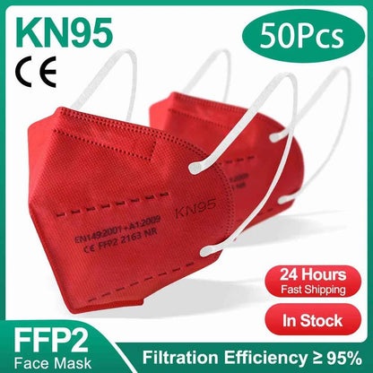 10-200Pcs KN95 CE FFP2 face Masks Approved 5 Layers Filter Protective Health Care Mouth Mask FFP2  Reuseable Mouth KN95 ffp2Mask