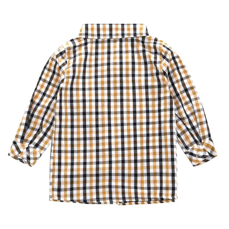 Kids BoysClothes  Children Plaid Coat+T-Shirt+Pants 3pcs Baby Suits Toddler Boy Clothing Spring Autumn Outerwear Costume BC1034 Shello's Creative Boutique