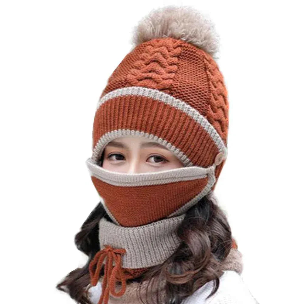 3-Piece Winter Set - Knitted Hat, Scarf & Gloves - Shello's Creative Boutique