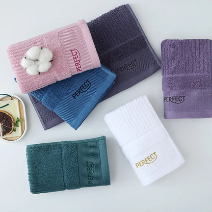 Luxury Cotton Bath Towels - Multi-Color Solid Pattern Soft Bathroom Towels (300-499 GSM)