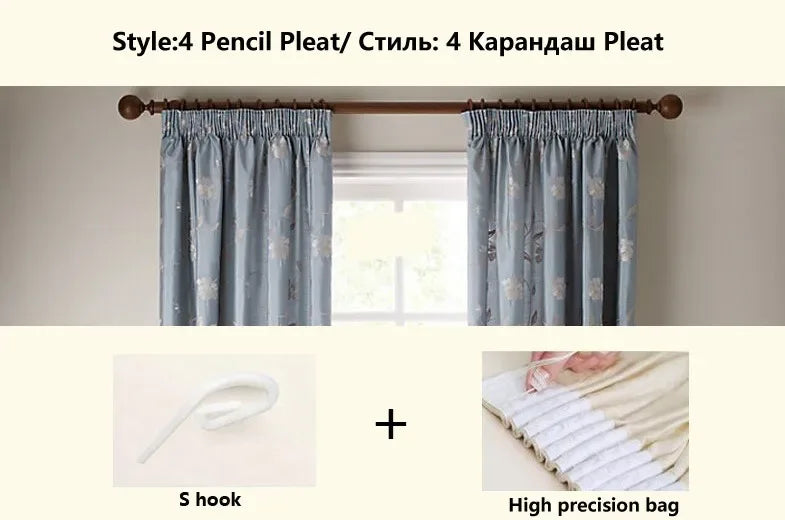 European Luxury Villa Curtains - French Velvet Embroidered Drapes - Shello's Creative Boutique