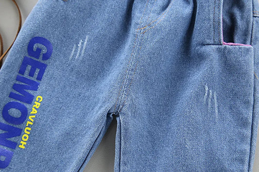 Fashion baby boys clothes spring children clothing gentleman baby boy striped shirt+jeans 2pcs set Newborn baby boy clothes eprolo