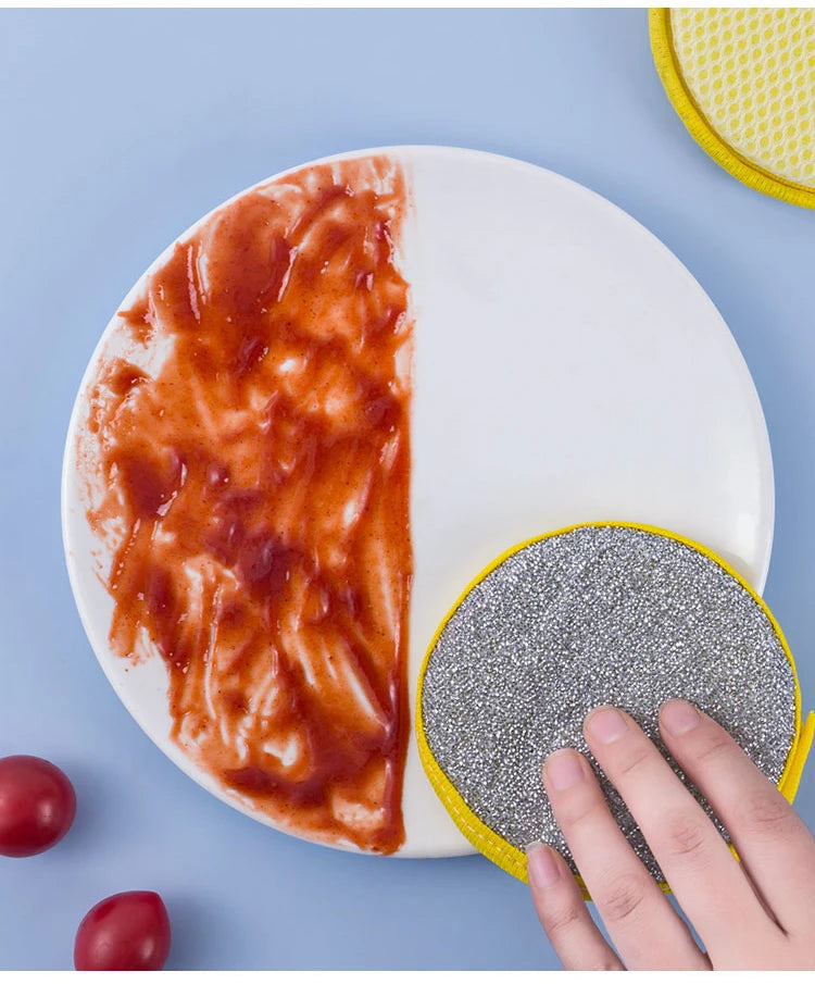Double-Sided Dishwashing Sponges - Eco-Friendly Kitchen Cleaning