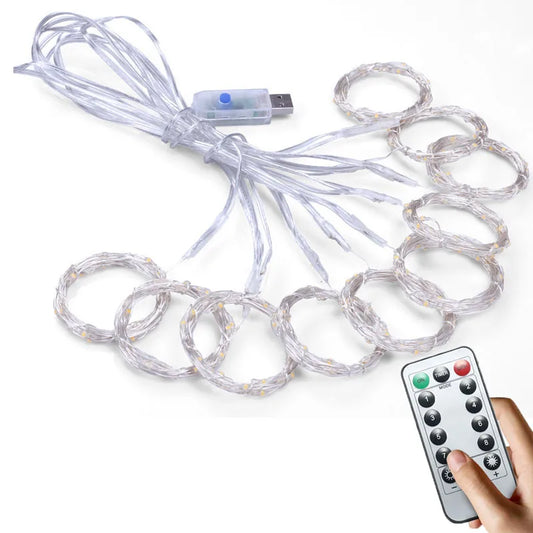 3M LED Curtain Lamp USB String Lights Remote Control Fairy Light Garland For New Year Christmas Home Wedding Decoration