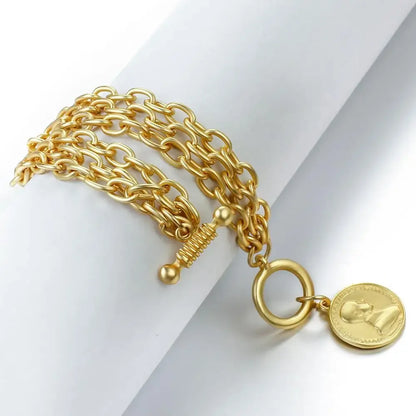 Charm Chain Bracelets For Women Men Stainless Steel Alloy Bracelets - Shello's Creative Boutique
