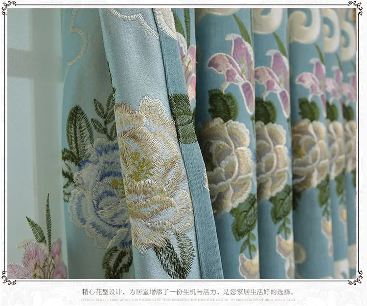 European High-End Luxury Blackout Curtains - Modern Minimalist Drapes for Living Room & Bedroom - Shello's Creative Boutique