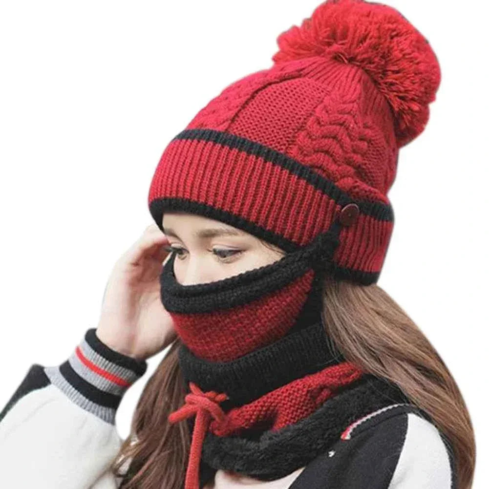 3-Piece Winter Set - Knitted Hat, Scarf & Gloves - Shello's Creative Boutique