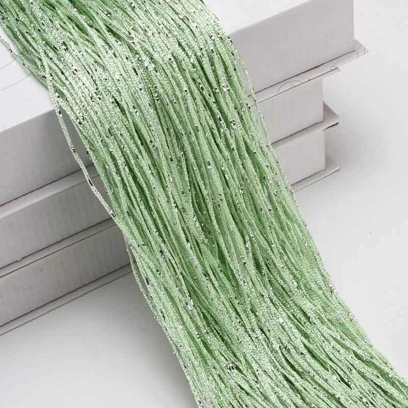 Shiny Curtain String Tassel Line Curtains - 3x2.4m Window Door Divider Drape - Living Room Decor Valance - Shello's Creative Boutique
