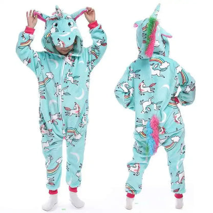 Unicorn Onesie Pajamas - Magical Animal Cartoon Sleepwear (Kids) - Shello's Creative Boutique