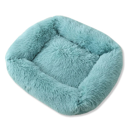 Square Dog Bed Long Plush Solid Color Pet Beds For Little Medium Large Pets Super Soft Winter Warm Sleeping Mats For Dogs Cats Shello Creative Boutique