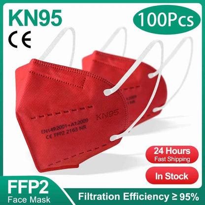 10-200Pcs KN95 CE FFP2 face Masks Approved 5 Layers Filter Protective Health Care Mouth Mask FFP2  Reuseable Mouth KN95 ffp2Mask