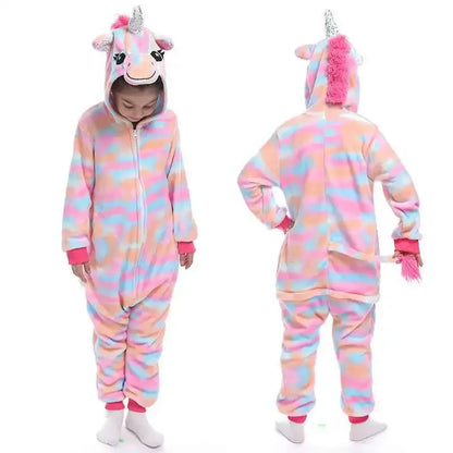 Unicorn Onesie Pajamas - Magical Animal Cartoon Sleepwear (Kids) - Shello's Creative Boutique