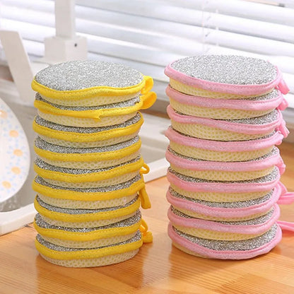 Double-Sided Dishwashing Sponges - Eco-Friendly Kitchen Cleaning