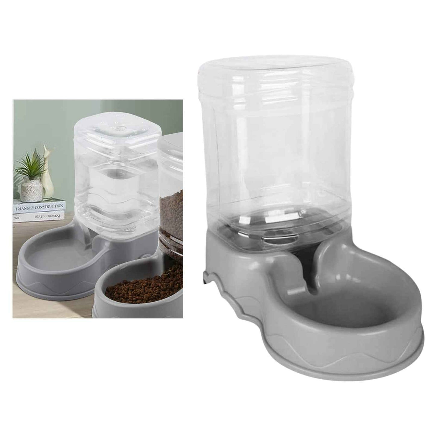 3.5L Automatic Pet Feeder Wate Food Dispenser for Small Medium Large Cat Dog Water Drinking Drinker Dish Small Medium Dog