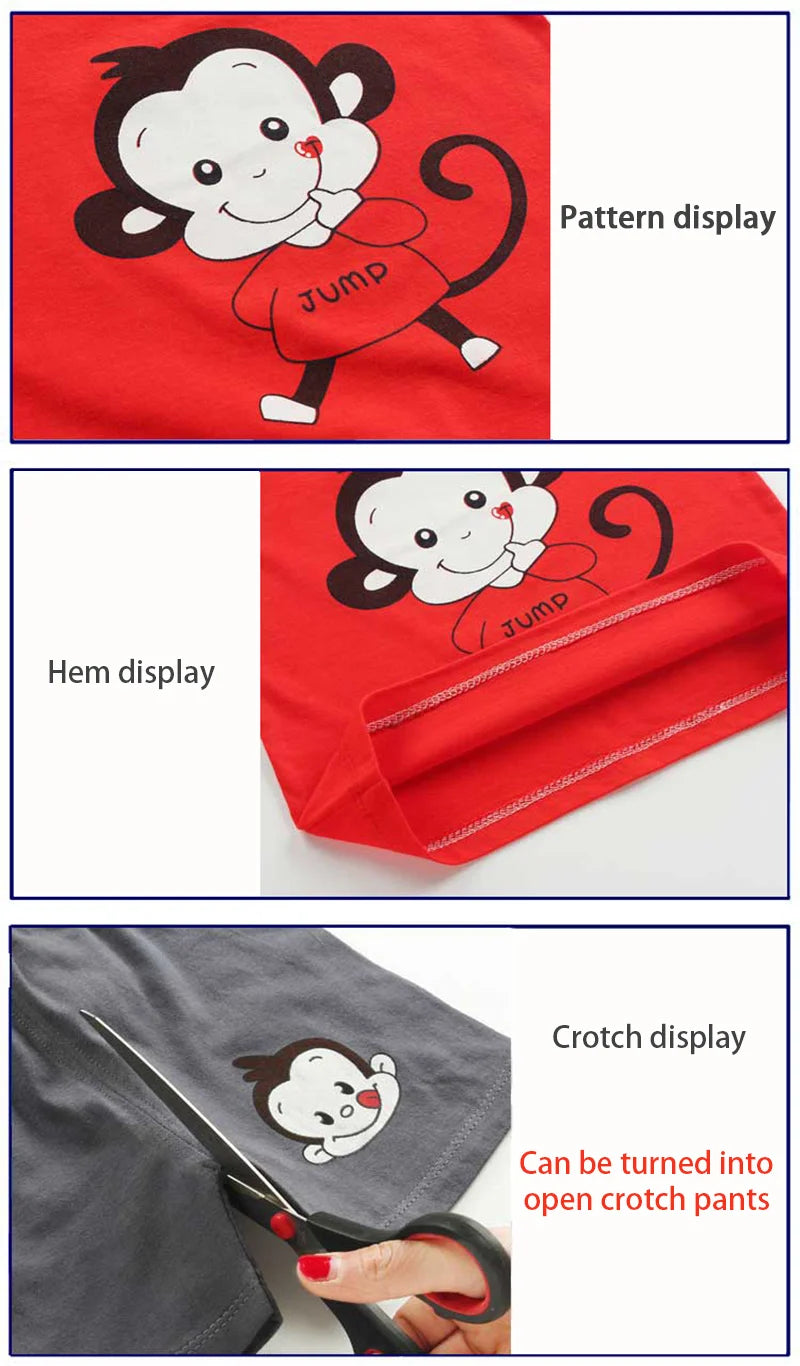 Mayzolla Unisex Baby Summer Set – Cotton Cartoon T-Shirt & Shorts 2-Piece Outfit for Toddlers Shello's Creative Boutique