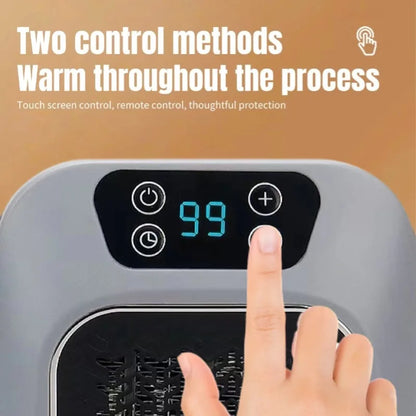 Household Mini Electric Heaters Wall-Mounted 600W Bathroom Heater Office Desktop Air Heater With Remote Control Plug-in Warmer eprolo