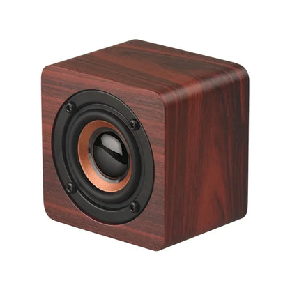 Q1 Wooden Mini Portable Mega Bass Wireless Bluetooth Speaker - Shello's Creative Boutique