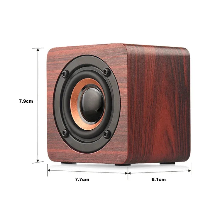 Q1 Wooden Mini Portable Mega Bass Wireless Bluetooth Speaker - Shello's Creative Boutique