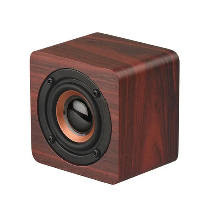Q1 Wooden Mini Portable Mega Bass Wireless Bluetooth Speaker - Shello's Creative Boutique