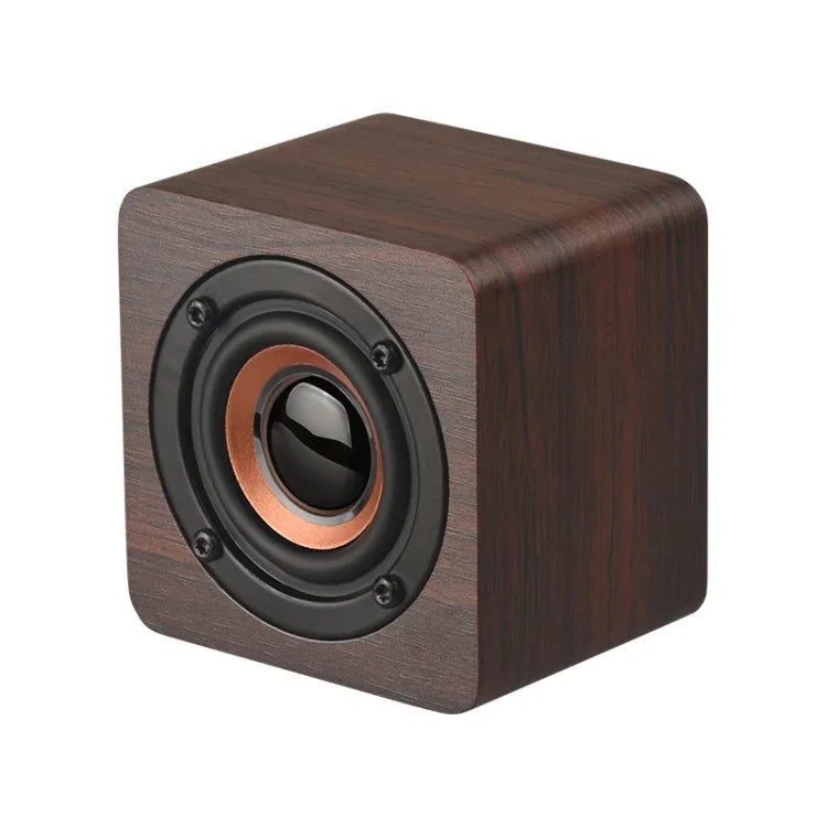 Q1 Wooden Mini Portable Mega Bass Wireless Bluetooth Speaker - Shello's Creative Boutique