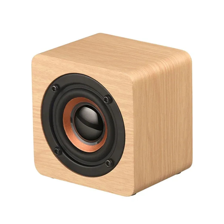 Q1 Wooden Mini Portable Mega Bass Wireless Bluetooth Speaker - Shello's Creative Boutique