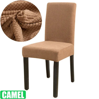 Jacquard Chair Cover for Dining Room Stretch Jacquard Dining Chair Cover Slipcover Elastic Spandex Kitchen Chair Cover - Shello's Creative Boutique
