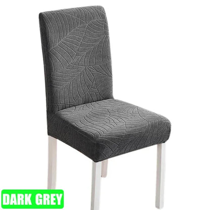 Jacquard Chair Cover for Dining Room Stretch Jacquard Dining Chair Cover Slipcover Elastic Spandex Kitchen Chair Cover - Shello's Creative Boutique