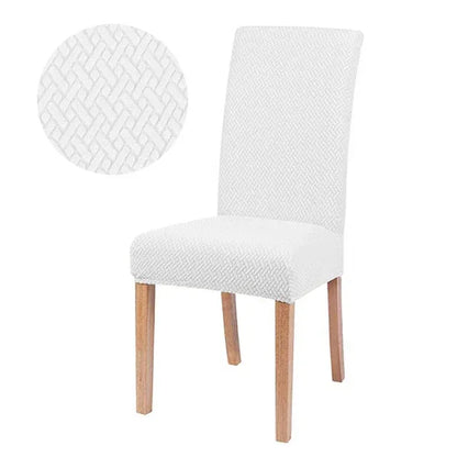 Jacquard Chair Cover for Dining Room Stretch Jacquard Dining Chair Cover Slipcover Elastic Spandex Kitchen Chair Cover - Shello's Creative Boutique
